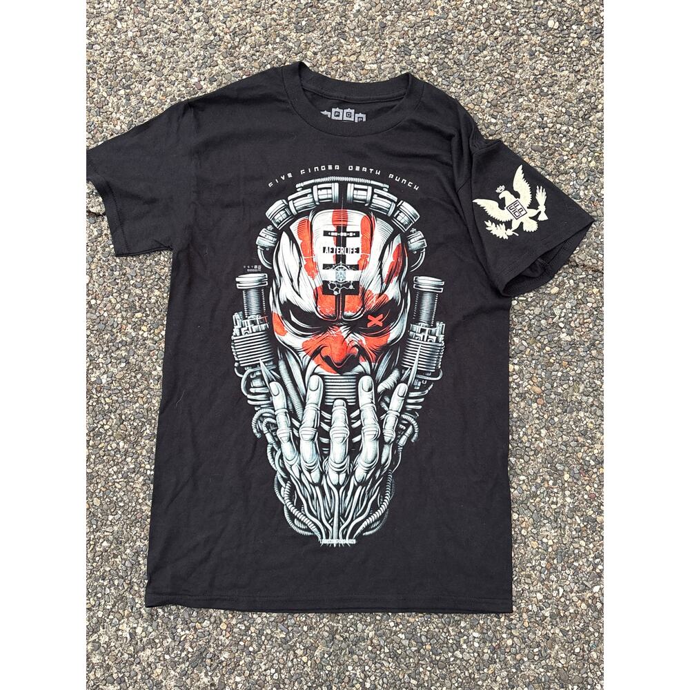 Five Finger Death Punch & AfterLife 2024 USA tour rock metal band tee small